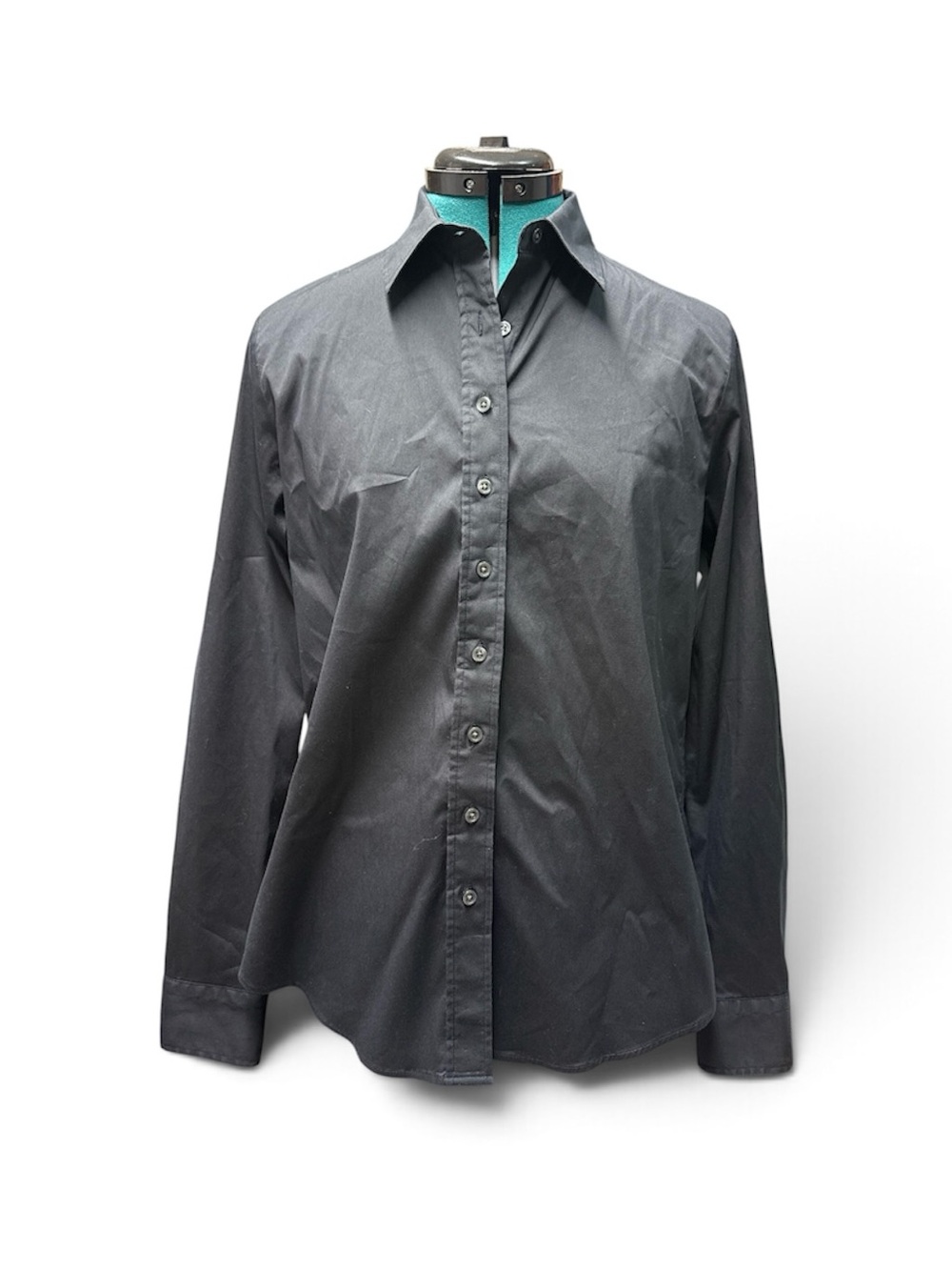 The Shirt Rochelle Behrens black button up size L
